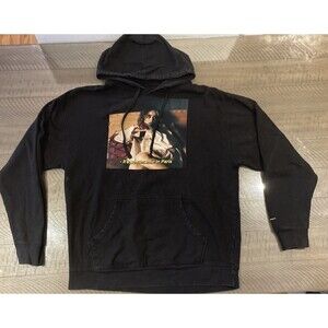 Sabrina Carpenter Singular merch Tour Hoodie sweat shirt Black Size XL